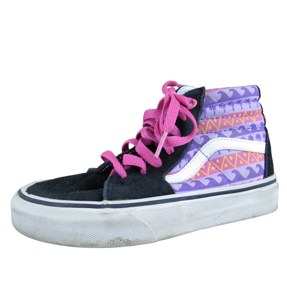 VANS Sneaker Sk8-Hi Girl Y 13 Medium Athletic Multicolor Leather Lace Upβ